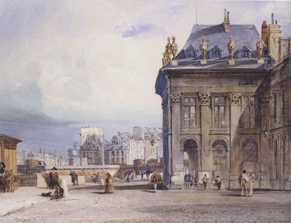 Thomas Shotter Boys L lle de la Cite seen from the Institut,Paris (mk47) china oil painting image